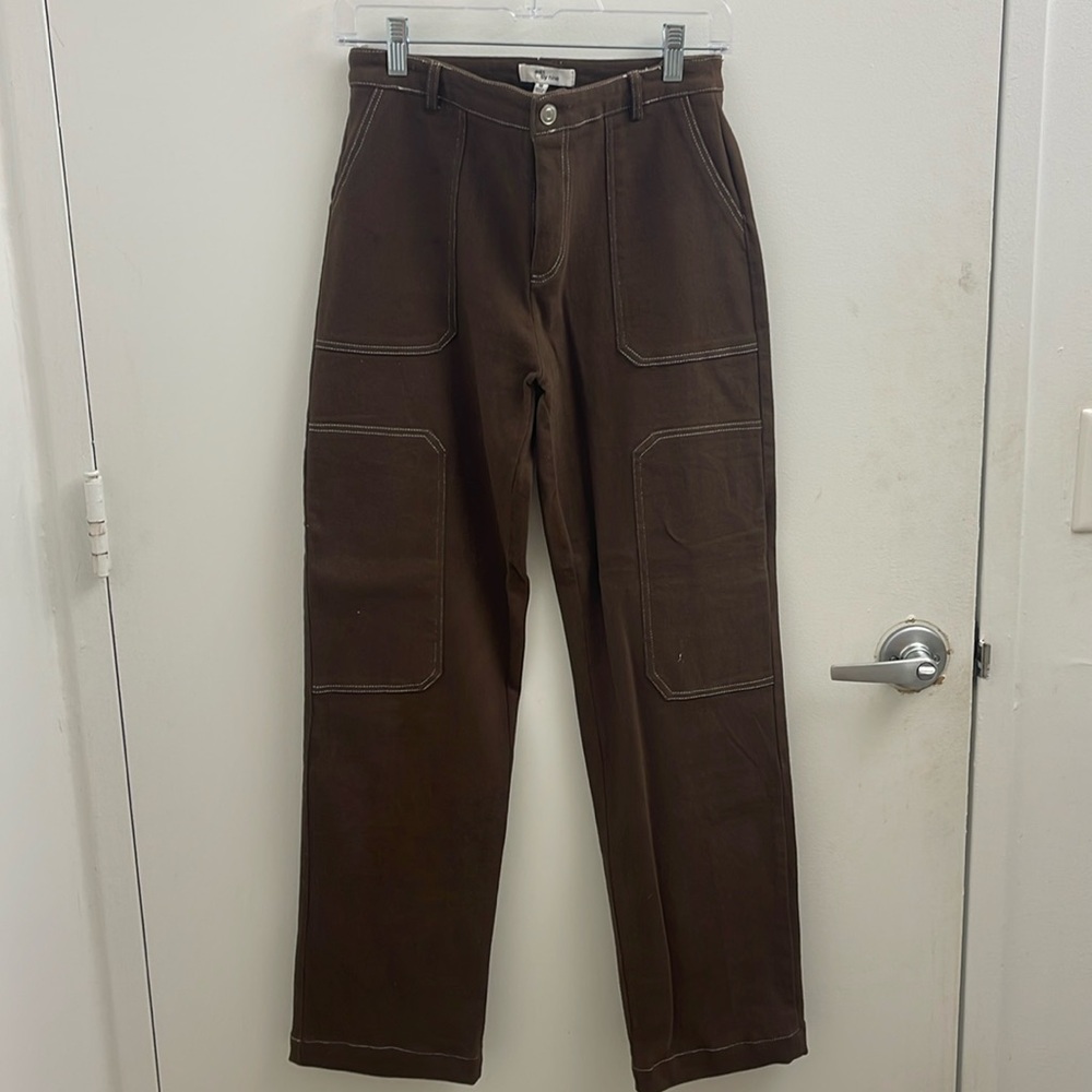 Brown Cargo Jeans